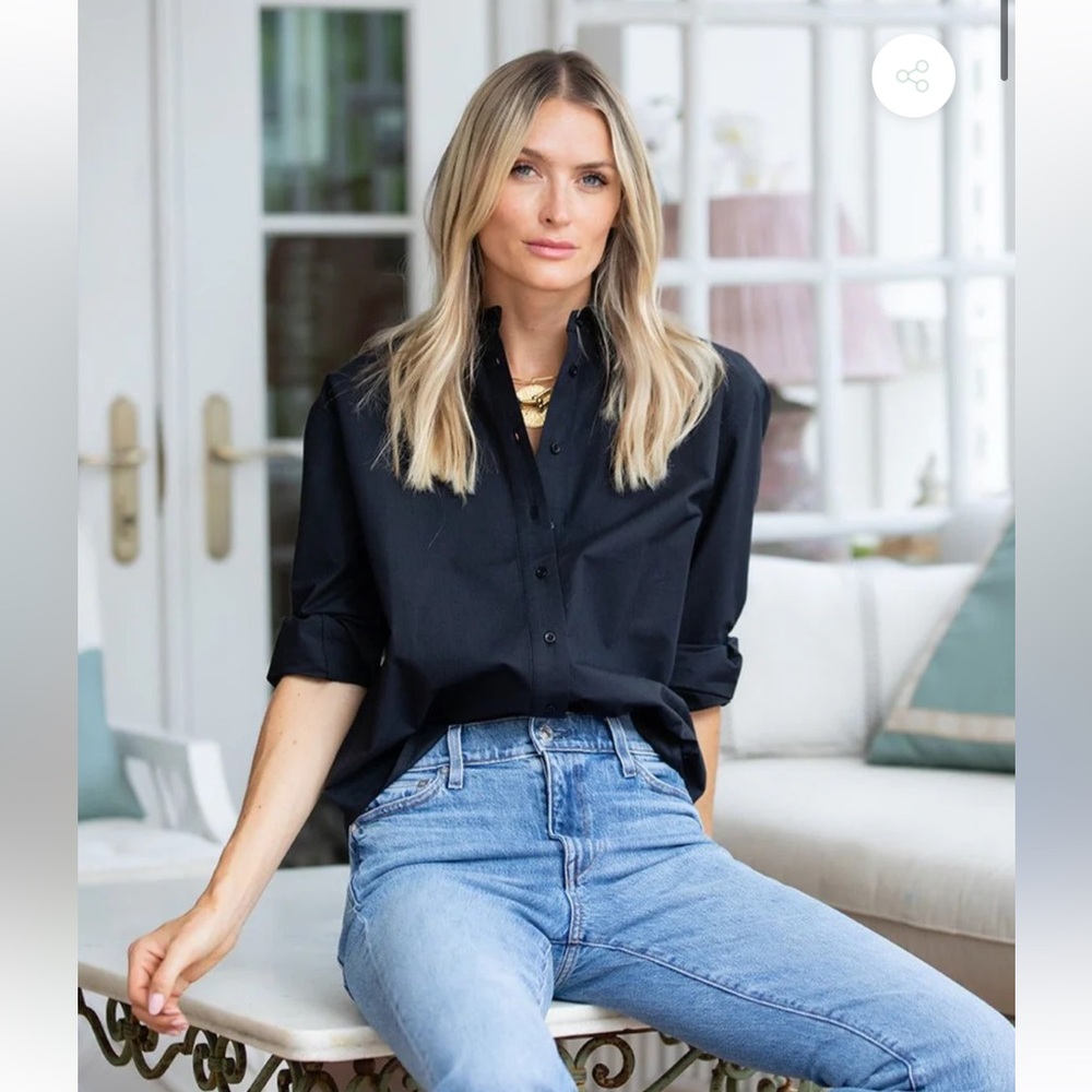 Julia Amory The Carolyn Shirt Coal - M